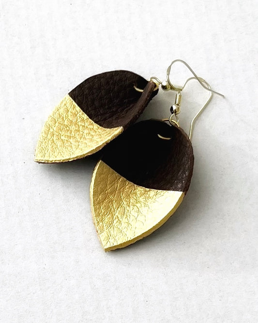 DUNKELBRAUN / GOLD - Gold