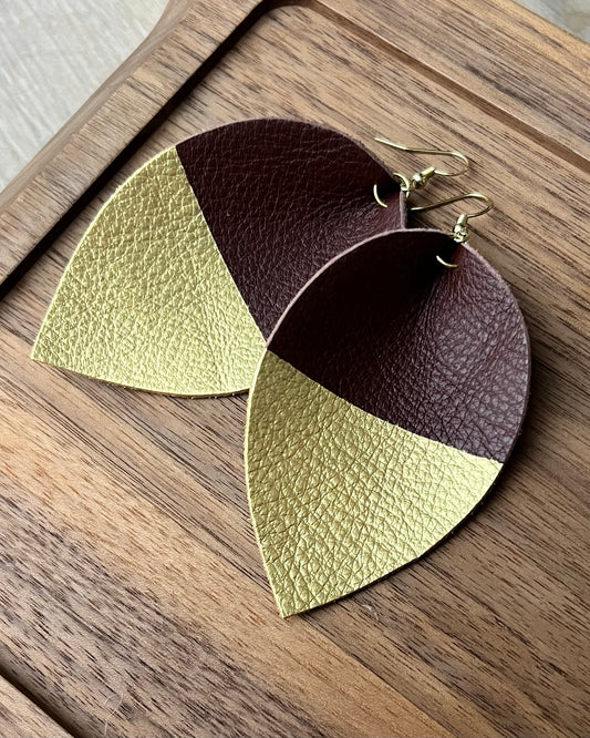DUNKELBRAUN / GOLD - Gold