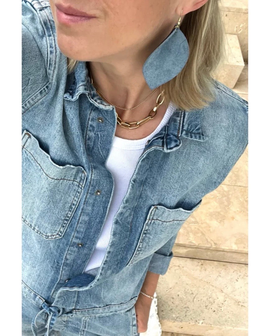 DENIM SUEDE