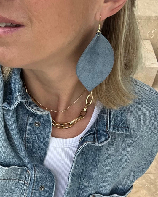 DENIM SUEDE